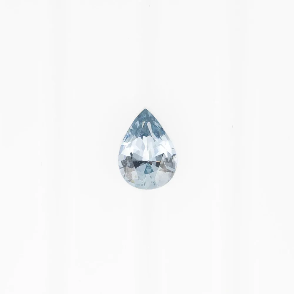 0.63ct Pear Cut Light Blue Montana Sapphire