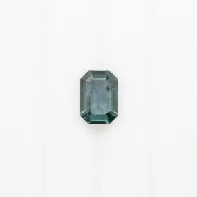 0.69ct Emerald Cut Blue Green Montana Sapphire