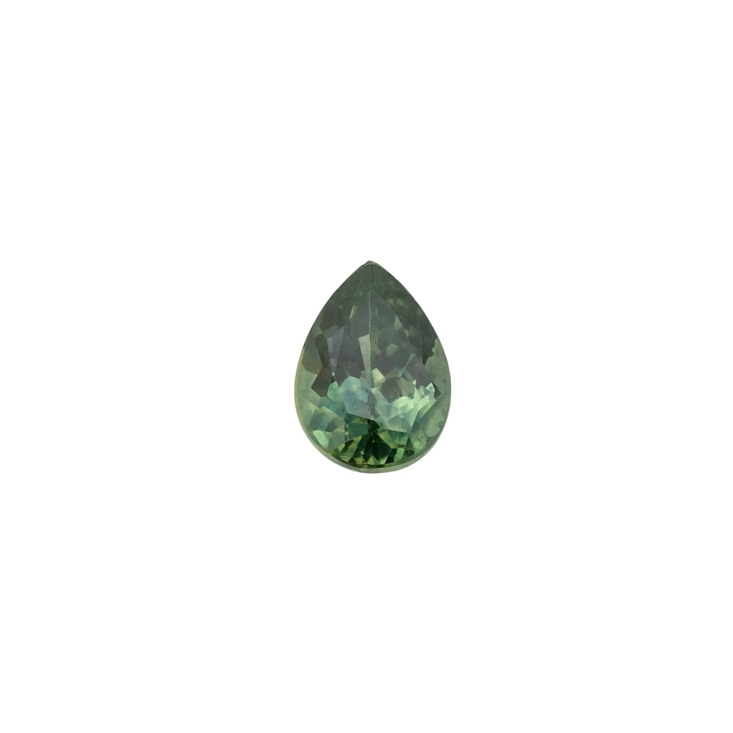 0.86ct Pear Cut Green Montana Sapphire SF328