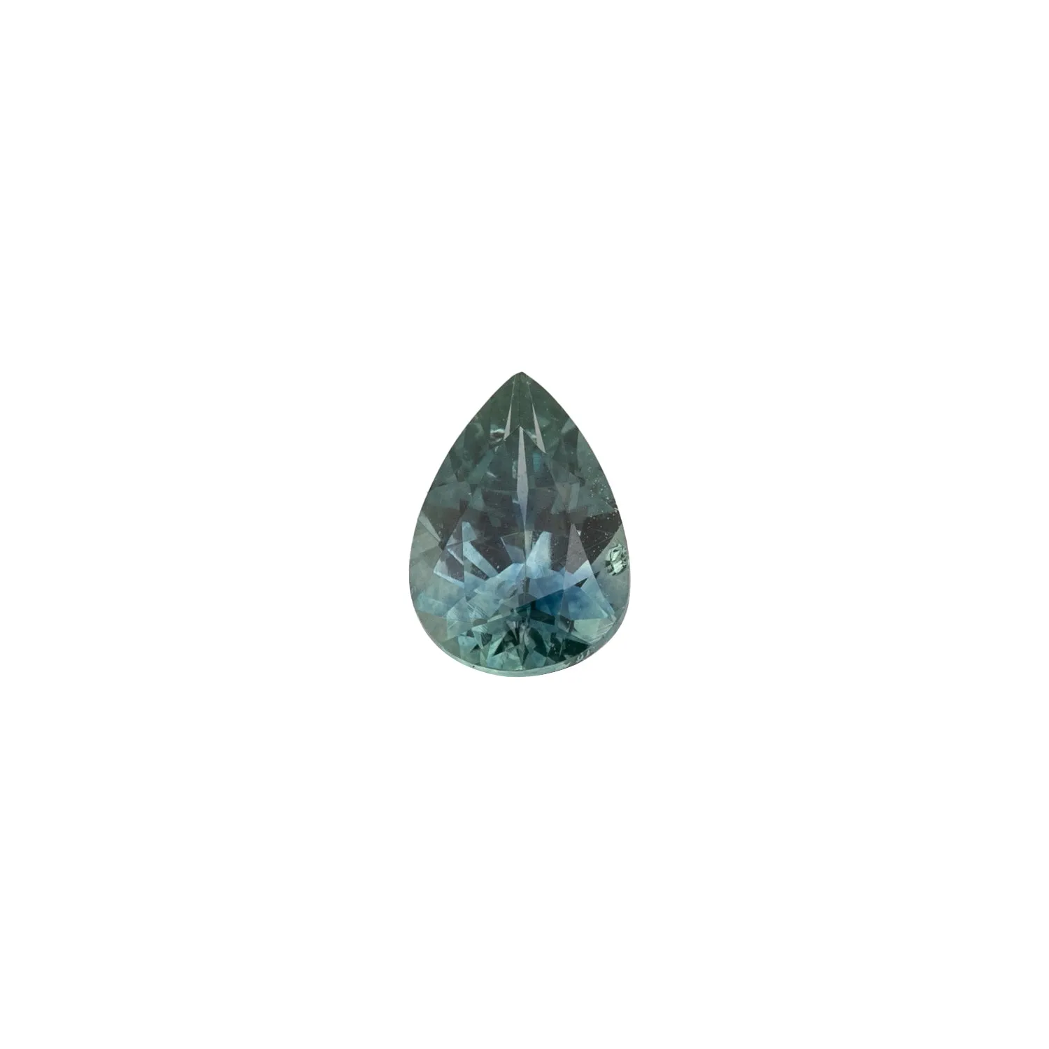 0.98ct Pear Cut Green Montana Sapphire SF331