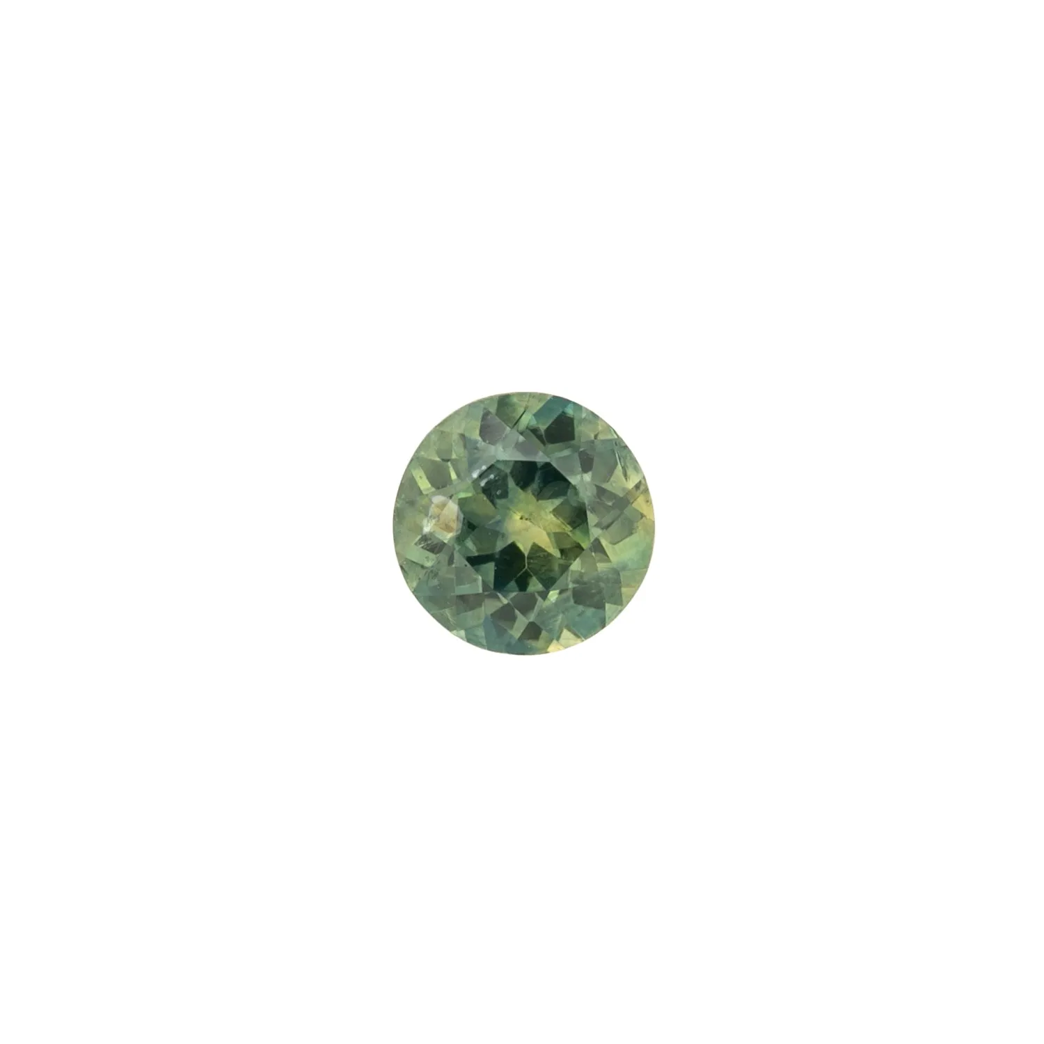 1.05ct Round Cut Green Montana Sapphire SR328