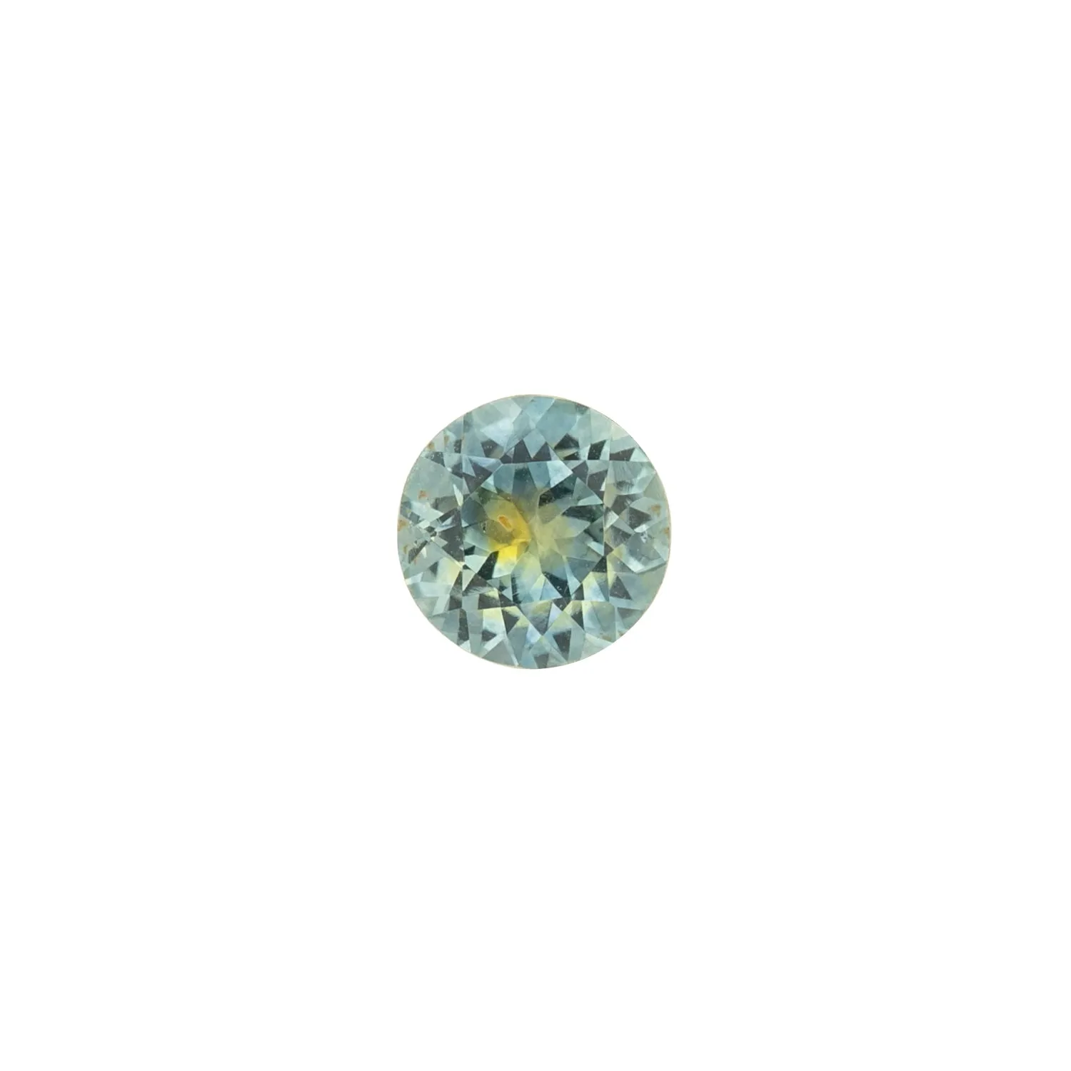 1.07ct Round Cut Parti Aqua Green Montana Sapphire SR330