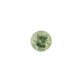 1.22ct Round Cut Light Green Montana Sapphire SR185