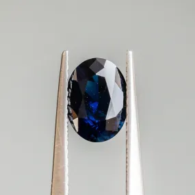 1.24CT OVAL NIGERIAN SAPPHIRE, DEEP OCEAN BLUE, 7.93X5.89X3.35MM, UNTREATED