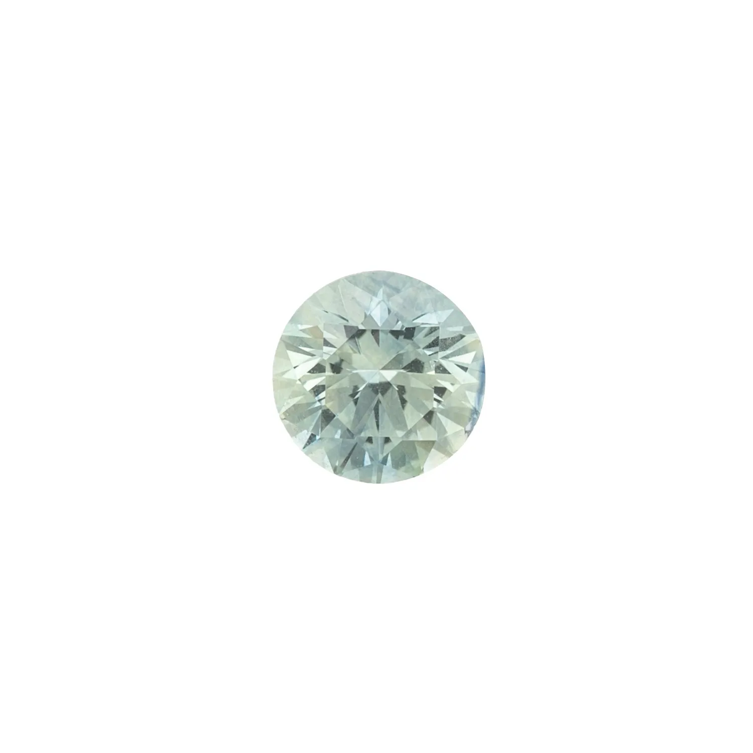 1.53ct Round Cut Parti Mint Blue Green Yellow Montana Sapphire SR315