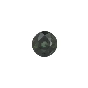 1.5ct Round Cut Dark Teal Blue Australian Sapphire SR294