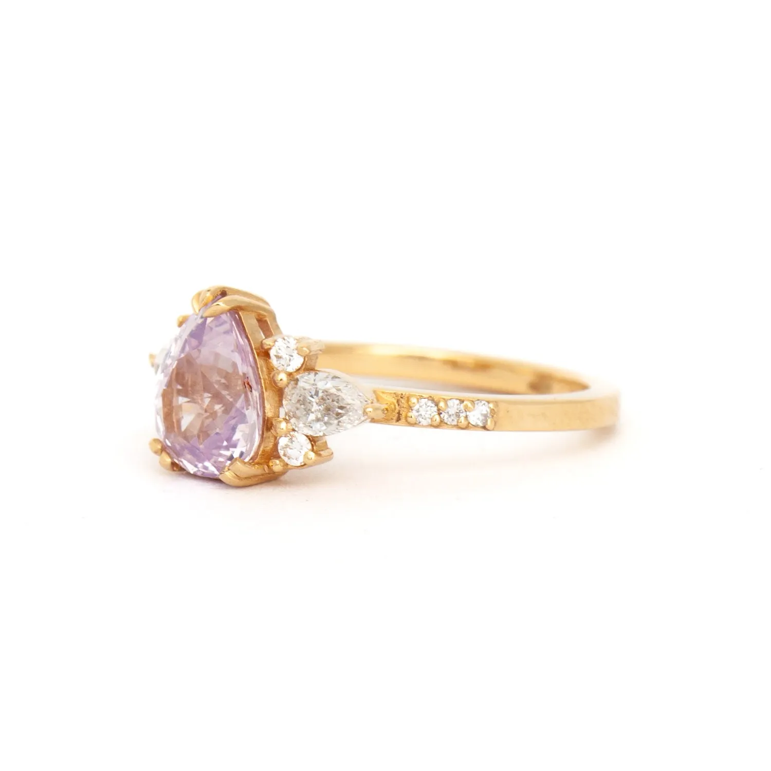 2.07 ct Pink Sapphire Rosalind Ring