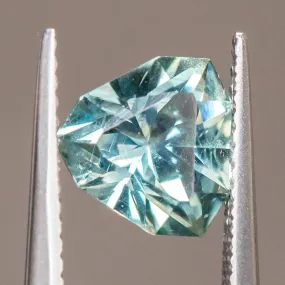 2.62CT GEO TRILLION MONTANA SAPPHIRE, GRAYISH BLUE, AGL CERTIFIED, 8.06X7.88MM,