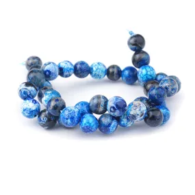 Azure Agate 10mm Round - 15-16 Inch