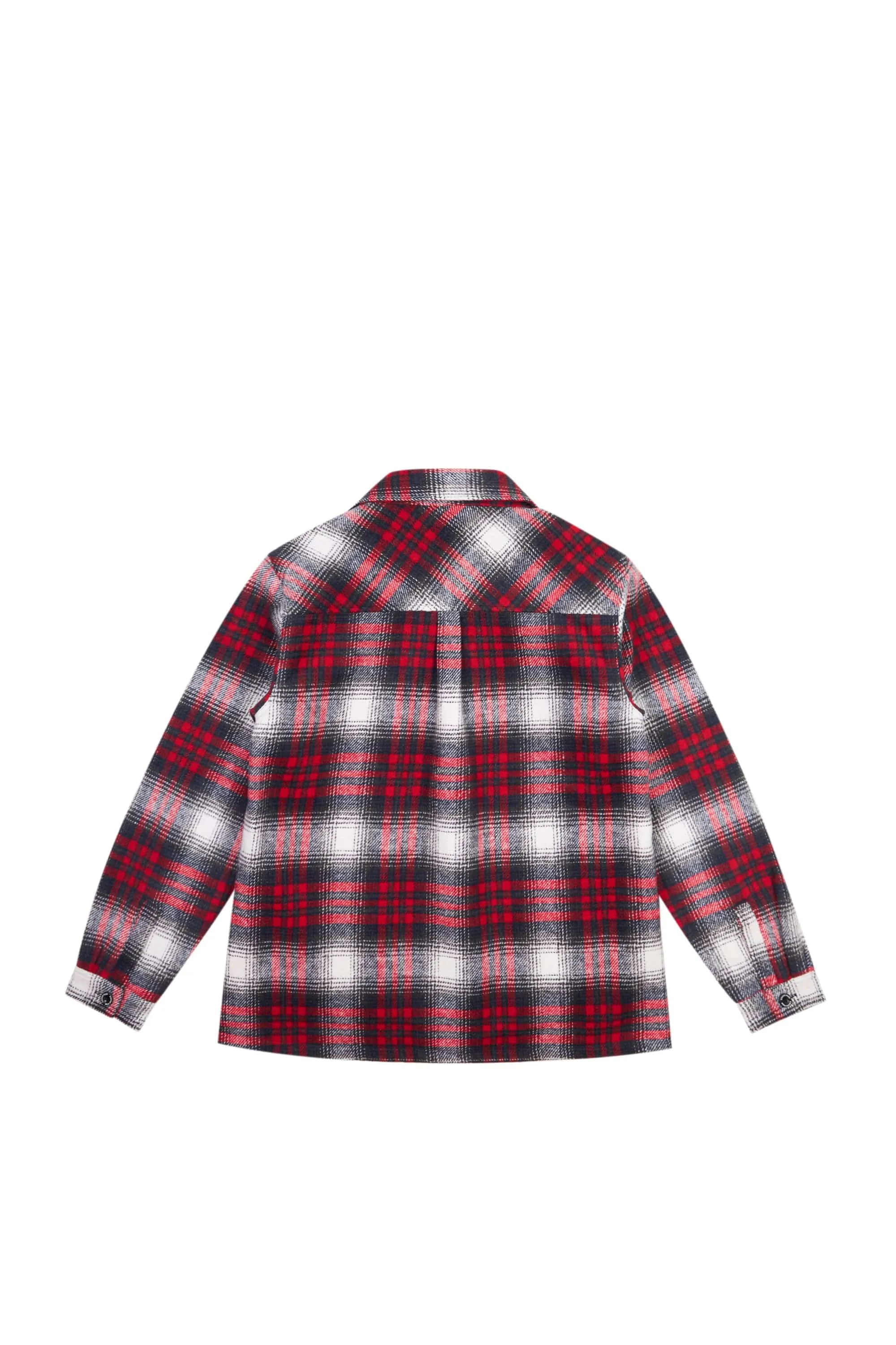 Big and Tall Flannel Shacket - Red