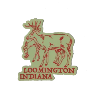 Bloomington Indiana Deer Sticker