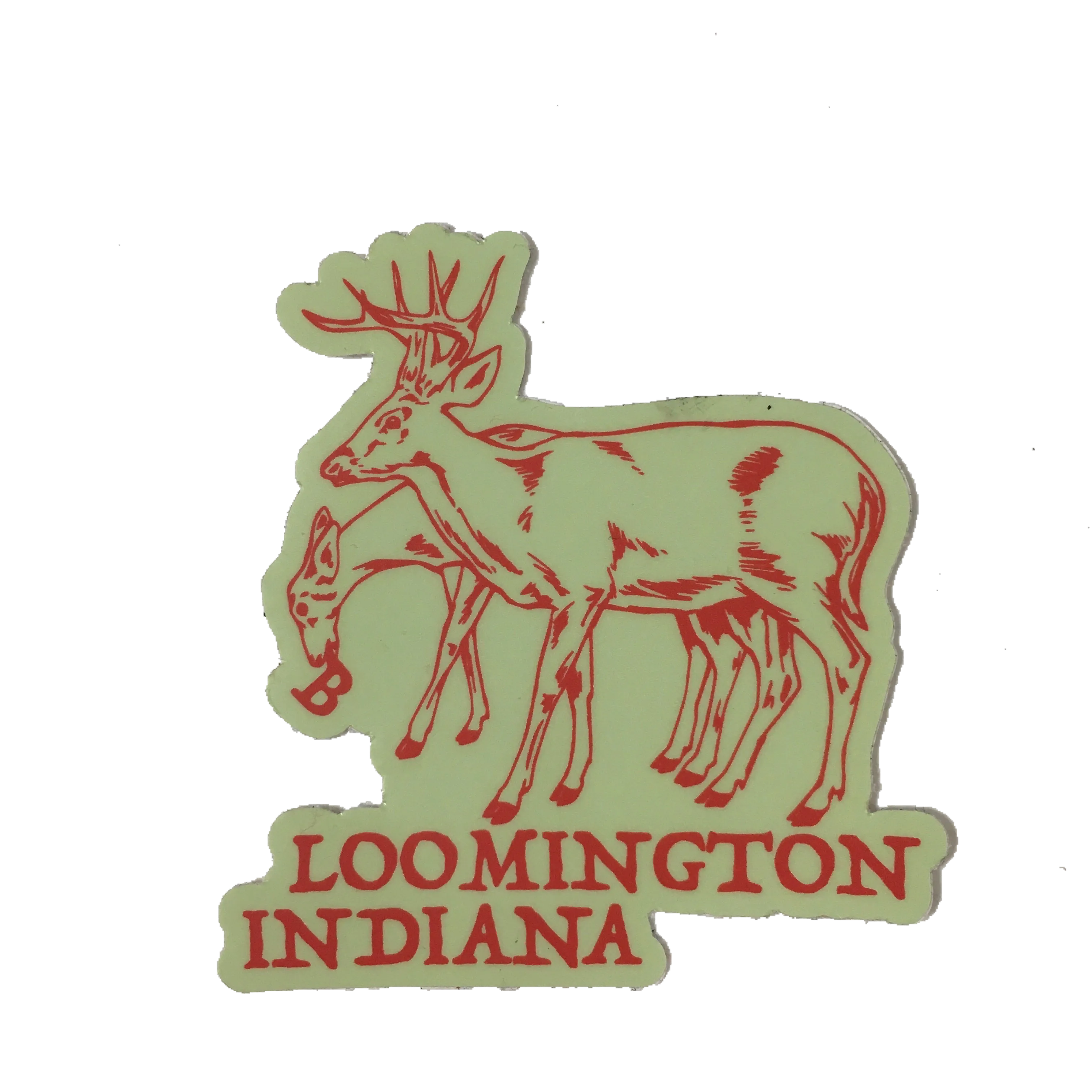 Bloomington Indiana Deer Sticker