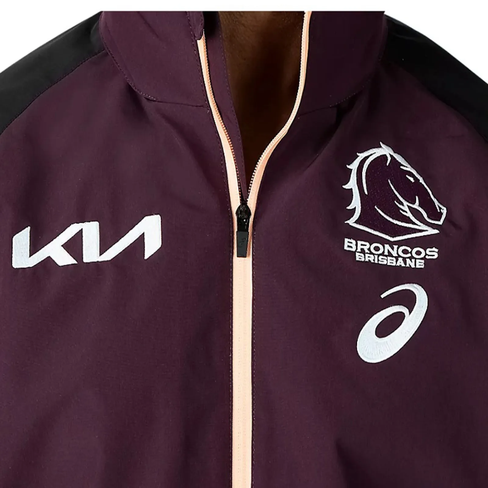 Brisbane Broncos 2024 Men's Team Jacket NRL Rugby League by Asics