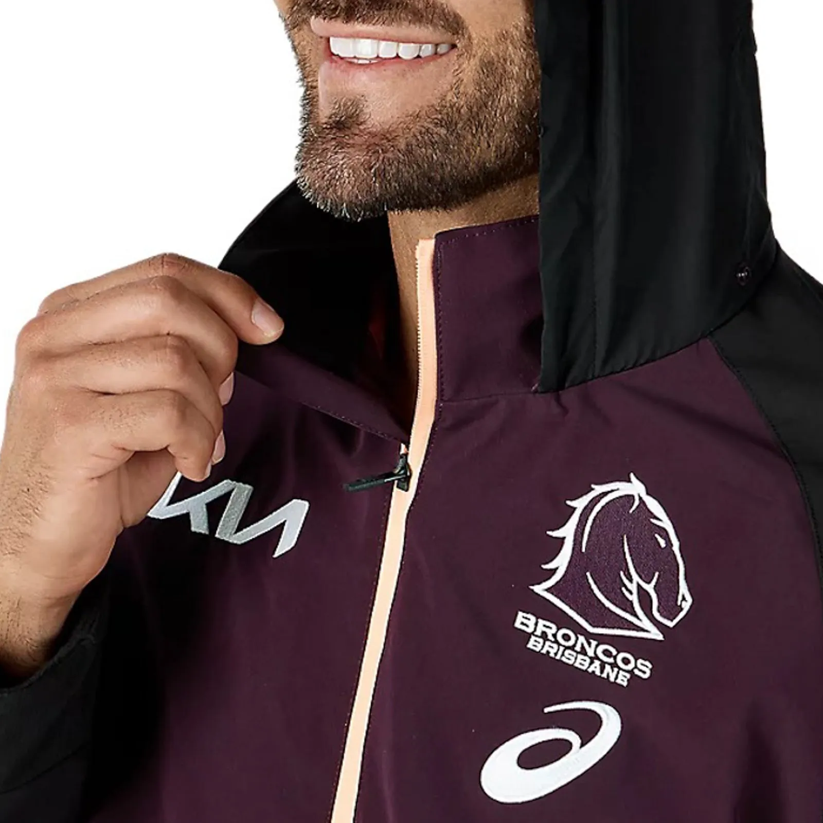 Brisbane Broncos 2024 Men's Team Jacket NRL Rugby League by Asics