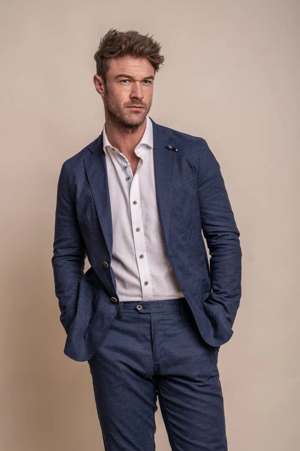 Cavani Alvari Navy Two Piece Suit