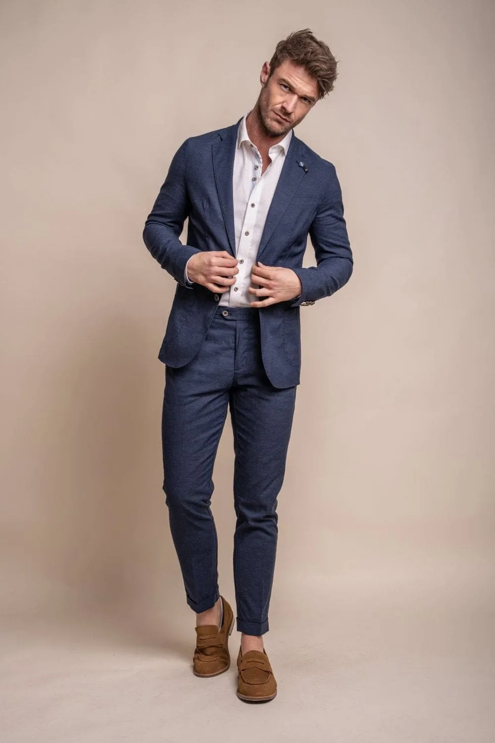 Cavani Alvari Navy Two Piece Suit