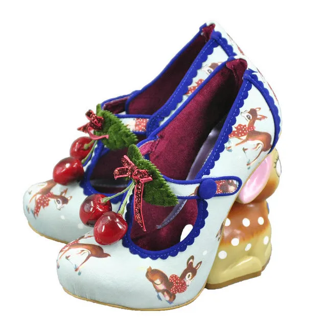 Cherry Deer Pumps