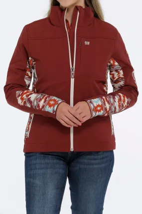 Cinch Womens Burgundy Aztec Jacket