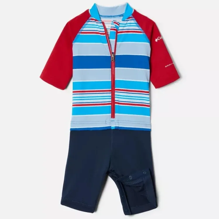 Columbia Bright Indigo Danby Stripe Sandy Shores Toddler Sunguard Suit