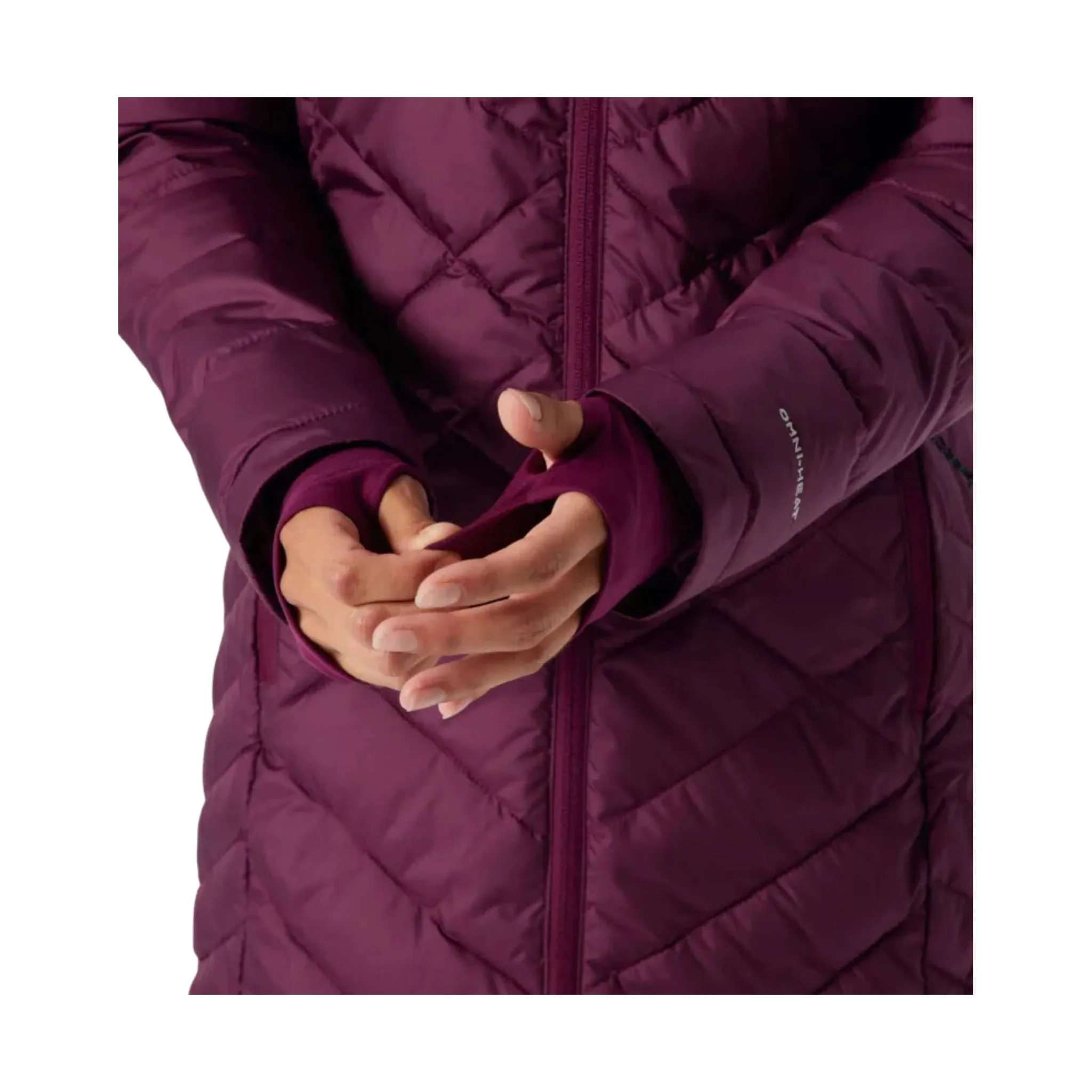 Columbia Women's Heavenly Long Hooded Jacket - Marionberry