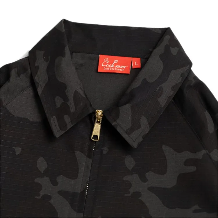 Cookman Delivery Jacket - Ripstop : Woodland Camo Black