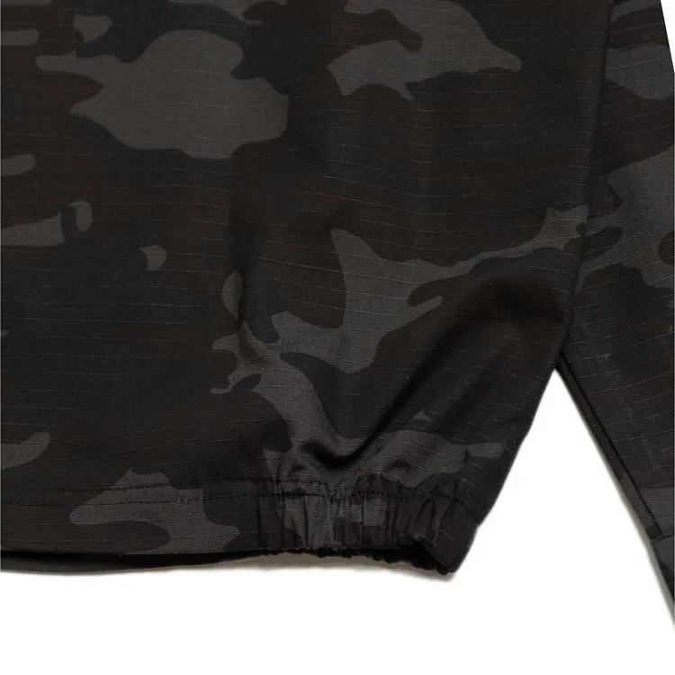 Cookman Delivery Jacket - Ripstop : Woodland Camo Black