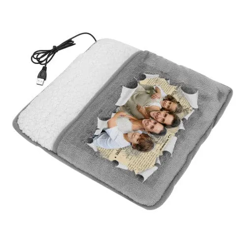 Custom Photo Family Electric Heating Pad Foot Warmer