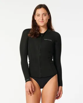 Dawn Patrol 1.5mm Long Sleeve Jacket - Black (2024)