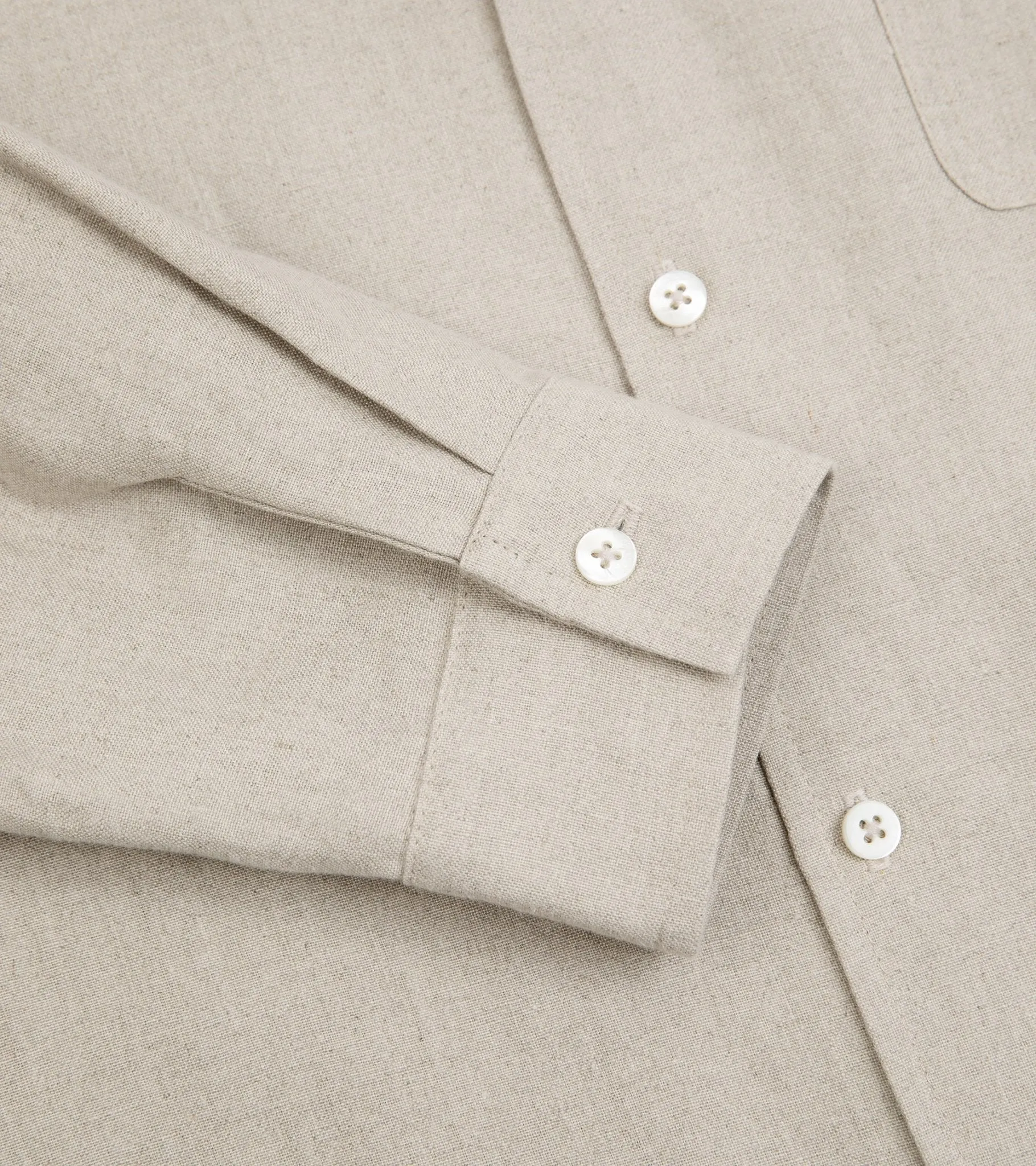 De Bonne Facture Belgian Linen Painter's Jacket: Undyed Flax