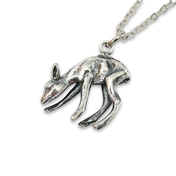 Deer Fawn Pendant Necklace