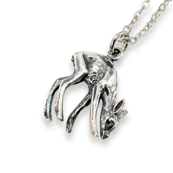 Deer Fawn Pendant Necklace