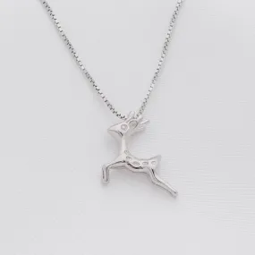 Deer Sterling Silver Necklace