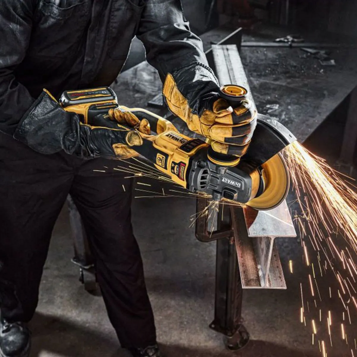 DeWalt DCG460X2 54V Brushless FlexVolt 230mm Angle Grinder with 2 x 9.0Ah Batteries, Charger & Case