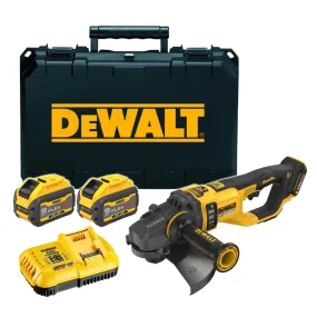 DeWalt DCG460X2 54V Brushless FlexVolt 230mm Angle Grinder with 2 x 9.0Ah Batteries, Charger & Case