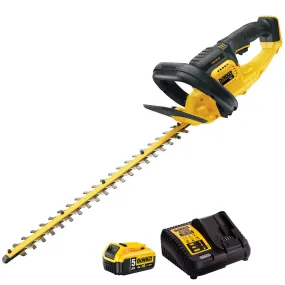 DeWalt DCM563P1 18V Hedge Trimmer with 1 x 5.0Ah Battery & Charger