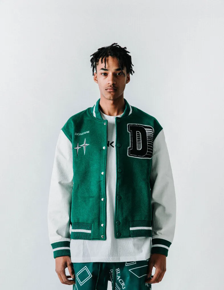 DONCARE (AFGK) "Casino Varsity Jacket" - GREEN