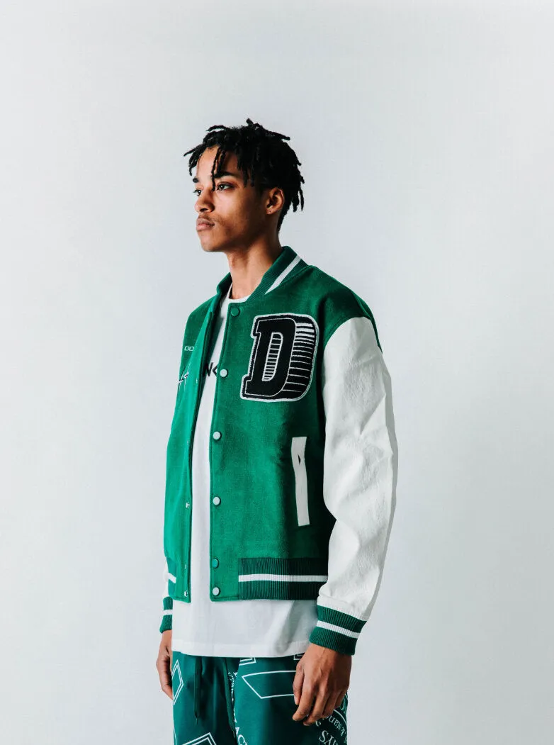 DONCARE (AFGK) "Casino Varsity Jacket" - GREEN