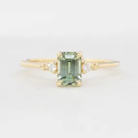 Estel Ring - 0.87ct Light Green Montana Sapphire (One of a kind)