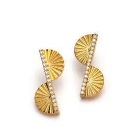 Fan Leaf Earrings