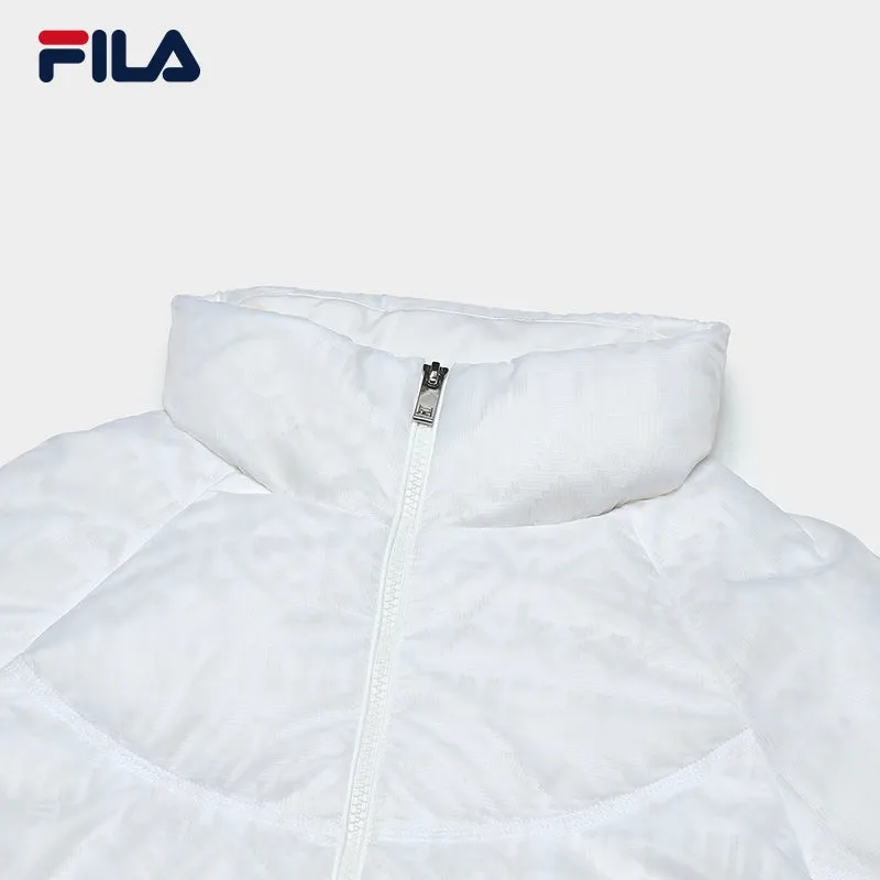 FILA CORE WHITE LINE EMERALD Women Down Jacket in White