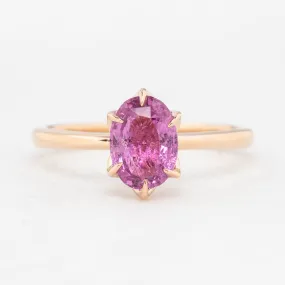 Floryn Ring 1.59ct Pink Sapphire Ring, 14k Rose Gold (One of a kind)