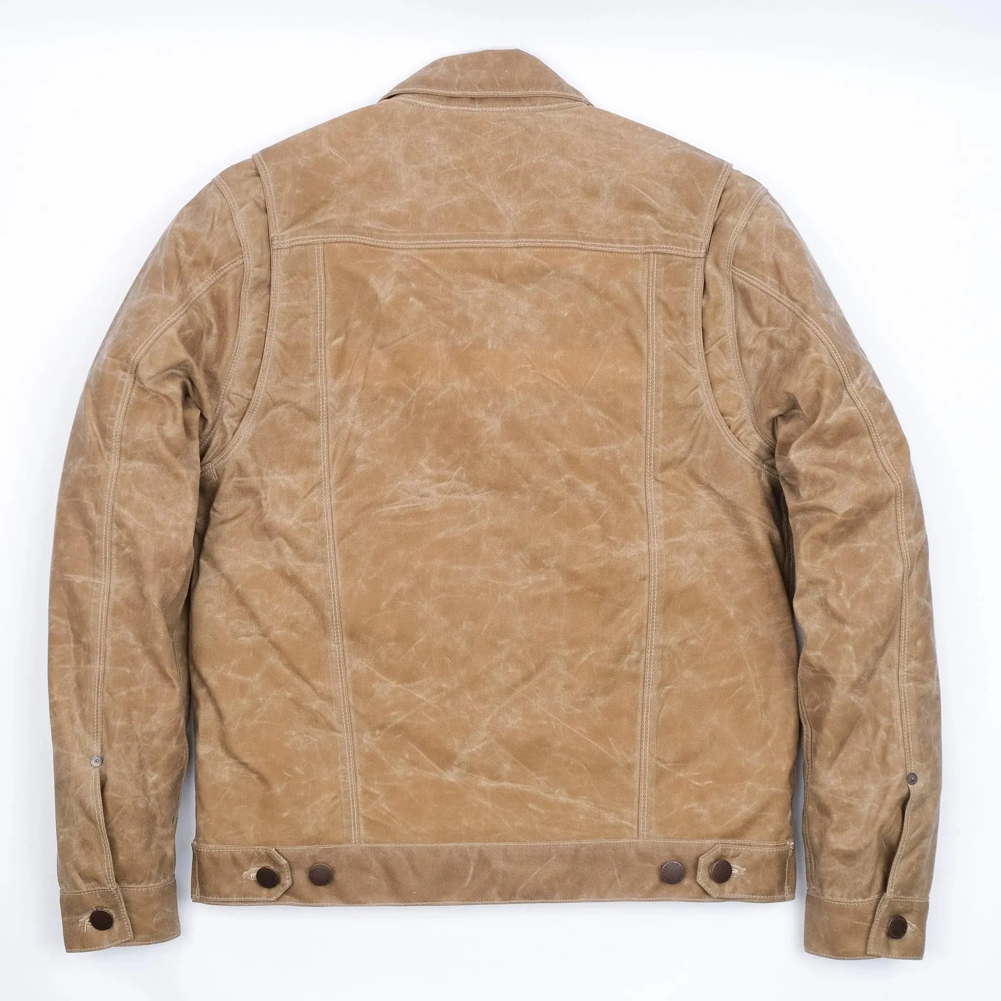 Freenote Cloth - Riders Jacket Waxed Canvas Tumbleweed Red Interior