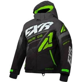 FXR Boost Kids Jacket Black/Char/Lime