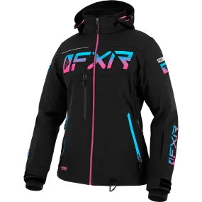 FXR Women's Ranger Jacket Black/Sky Blue/Electric Pink Fade