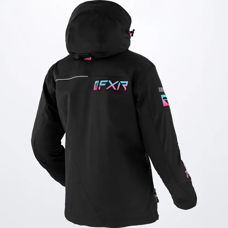 FXR Women's Ranger Jacket Black/Sky Blue/Electric Pink Fade