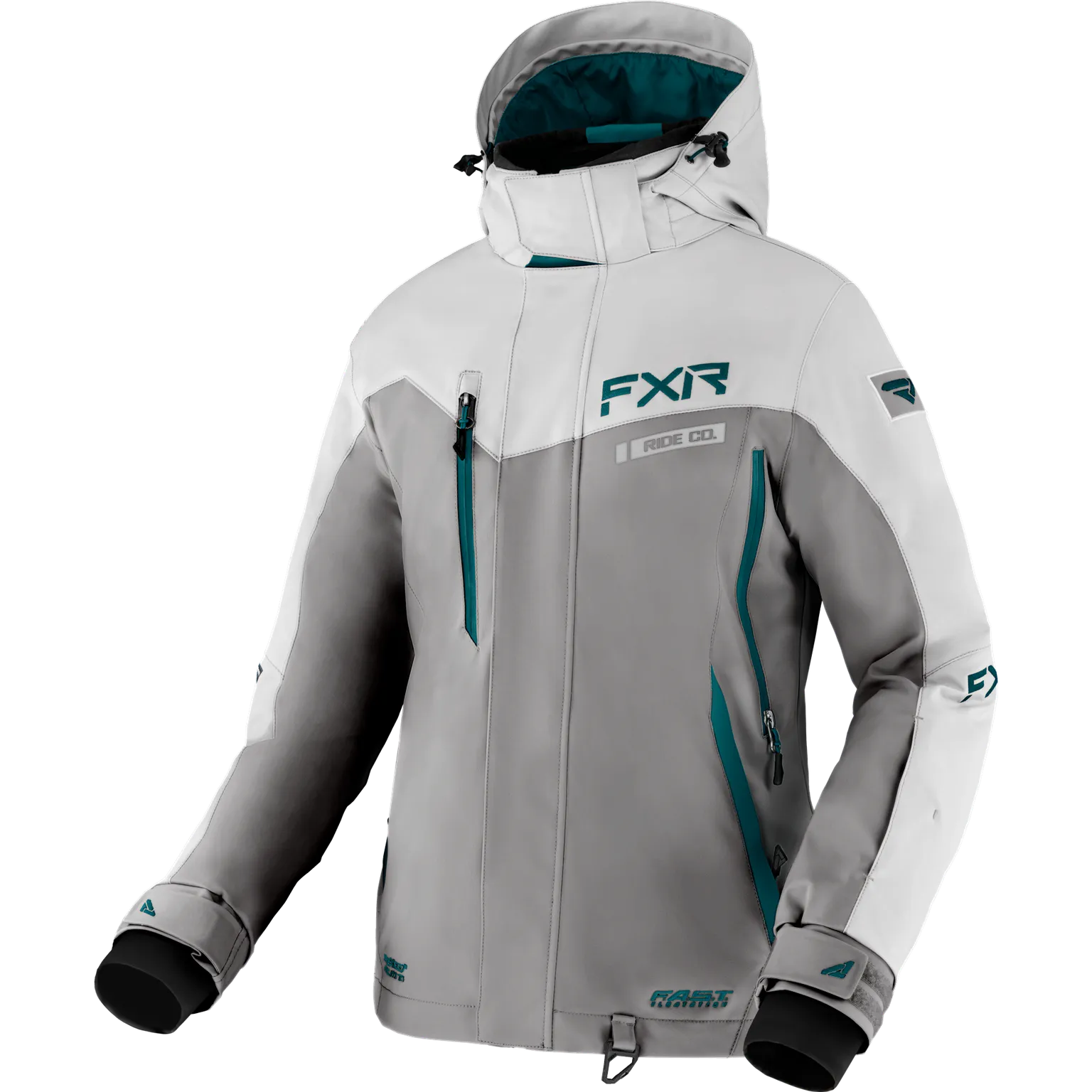 FXR Women's Renegade FX Jacket Grey/Lt Grey/Ocean