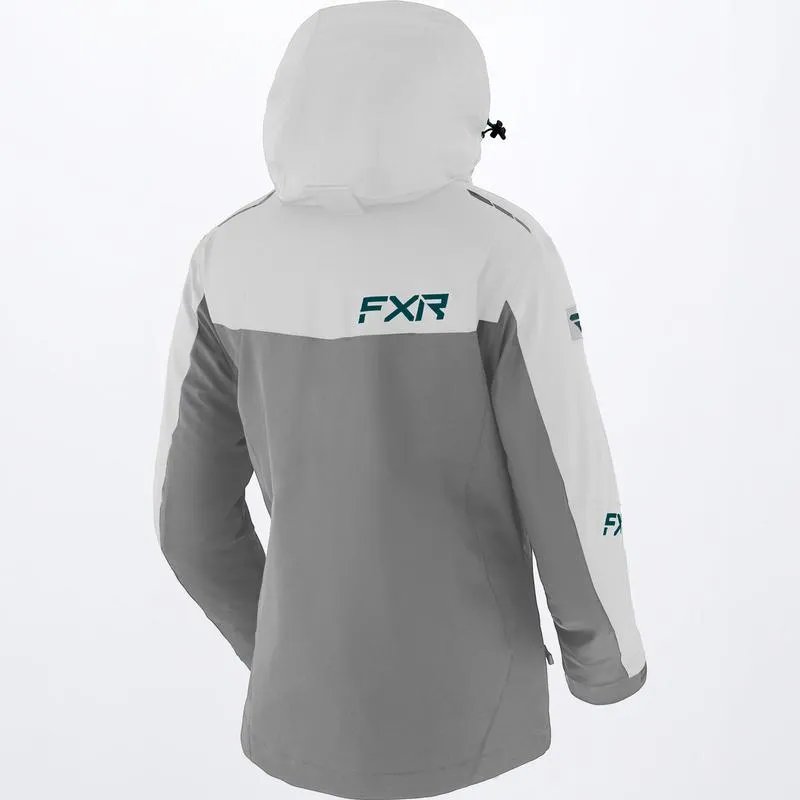 FXR Women's Renegade FX Jacket Grey/Lt Grey/Ocean