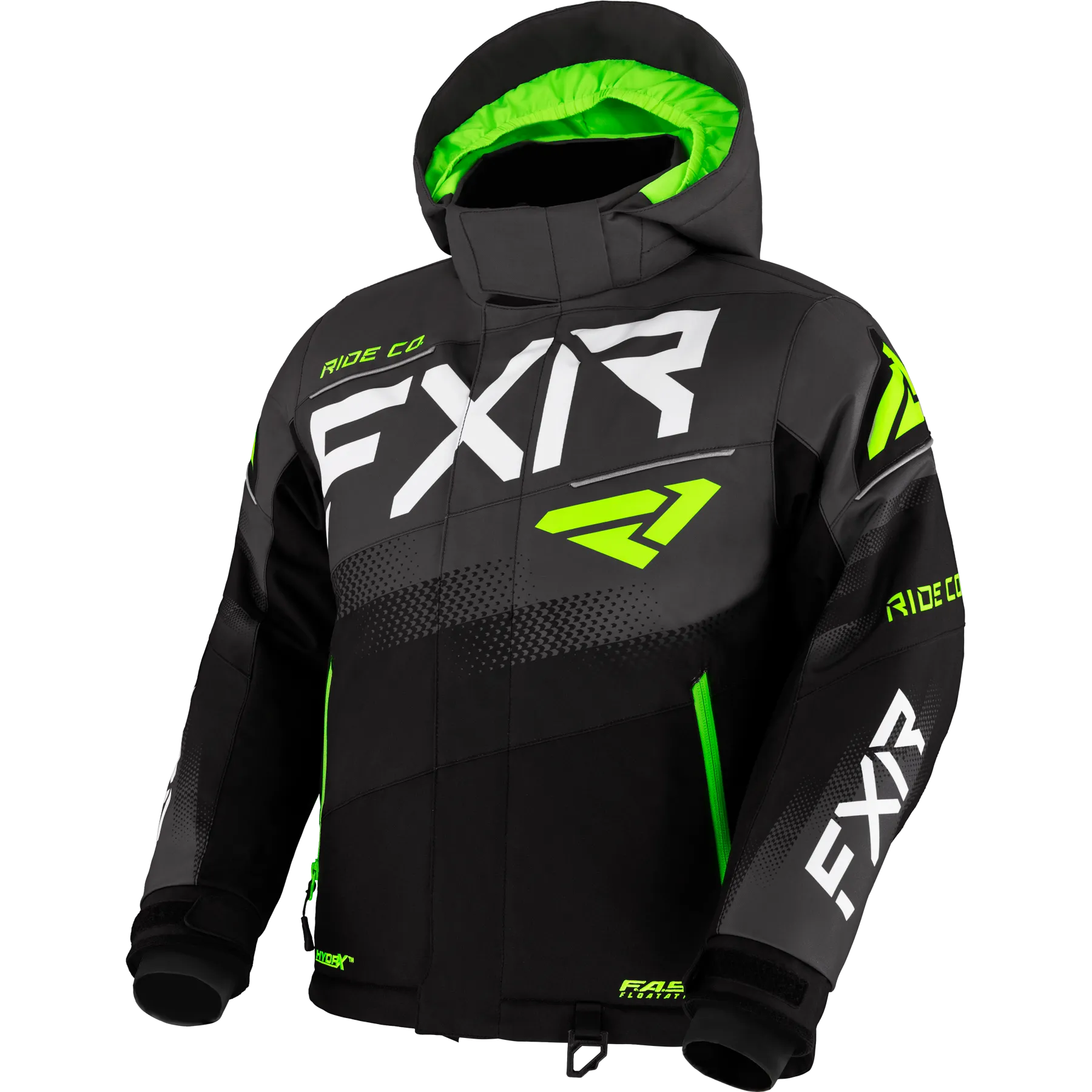 FXR Youth Boost Jacket Black/Char/Lime