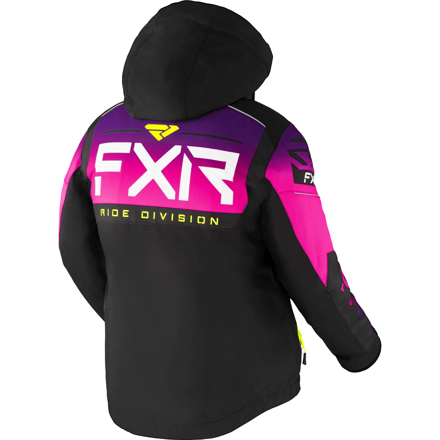 FXR Youth Helium Jacket Black/Fuchsia Fade