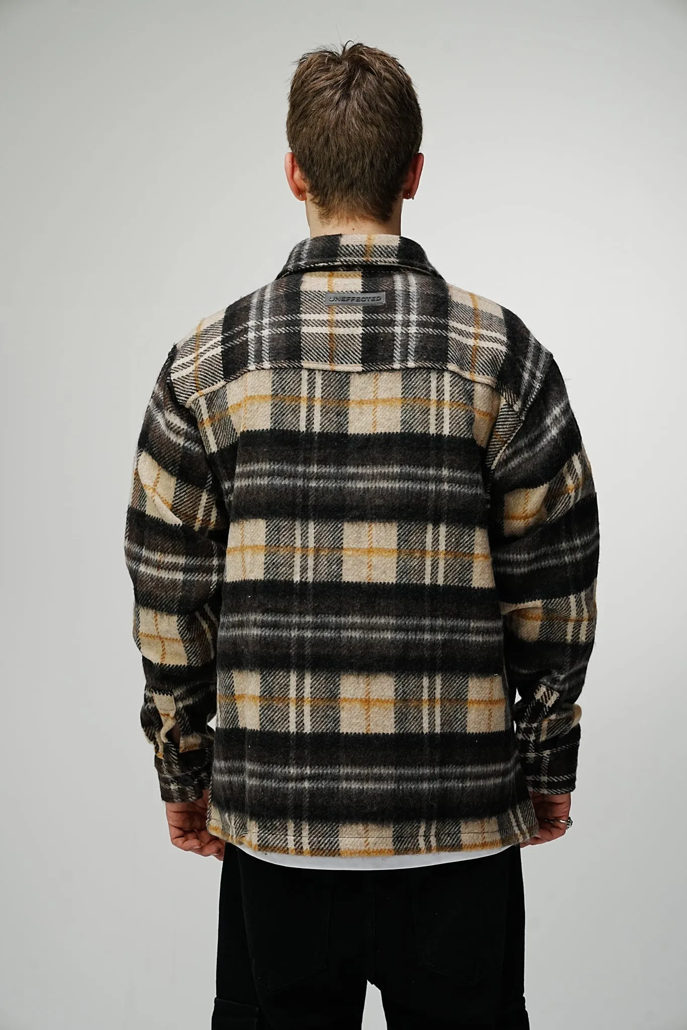 Heavy Oversized Flannel Shirt Fallow Deer